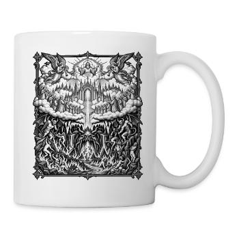 Gothic Höllenkathedrale - Tasse - Weiß - Rechts