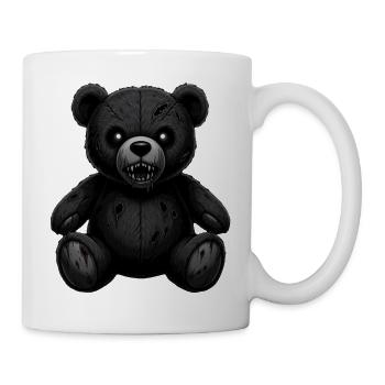 Gruseliger Halloween Teddybär  - Tasse - Weiß - Rechts