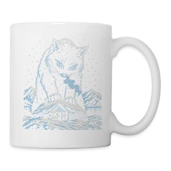 Die Julkatze aus Island - Tasse - Weiß - Rechts
