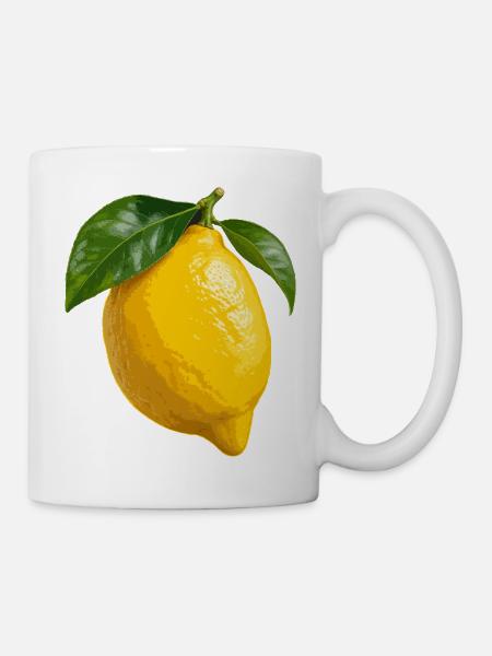 Zitrusfrüchte aus Amalfi - Tasse - Weiß
