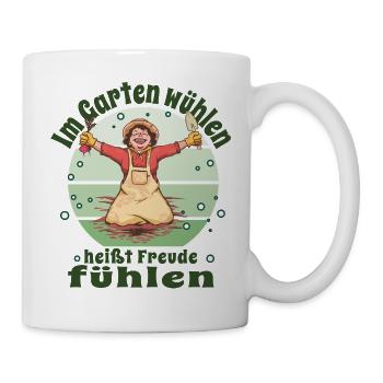  Gärtner Pflanzen Kleingärtner Schrebergarten - Tasse - Weiß - Rechts