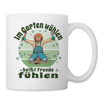  Gärtner Pflanzen Kleingärtner Schrebergarten - Tasse - Weiß - Rechts