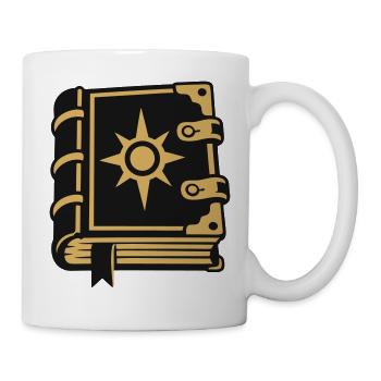 Zauberbuch Stern Magie Icon - Tasse - Weiß - Rechts