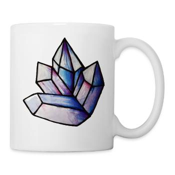 Prismatisches Kristallcluster - Tasse - Weiß - Rechts