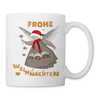 Frohe Weihnachten - Tasse - Weiß - Rechts