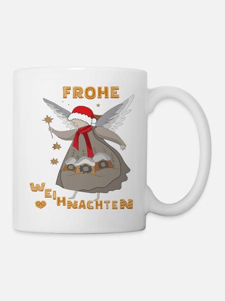 Frohe Weihnachten - Tasse - Weiß
