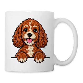 Cavapoo - Tasse - Weiß - Rechts