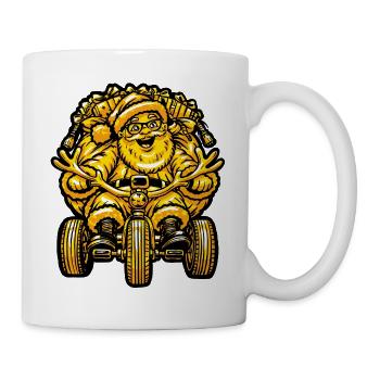 Weihnachten Weihnachtsmann - Tasse - Weiß - Rechts