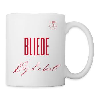 Bliede daj d'r bint – Twente- und Sallands-Dialekt - Tasse - Weiß - Rechts