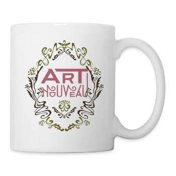 Jugendstil - Tasse - Weiß - Rechts