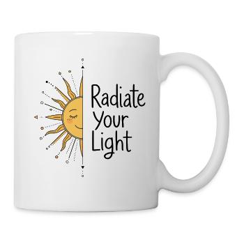  Sonne Spirituell Spruch - Tasse - Weiß - Rechts