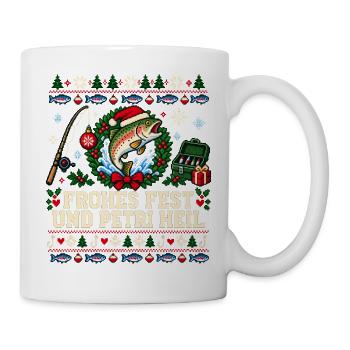 Frohes Fest und Petri Heil - Tasse - Weiß - Rechts