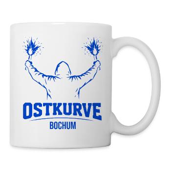 Ostkurve Hoodie Design für Bochum Fußballfans - Tasse - Weiß - Rechts