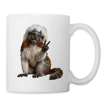 Lisztaffe - Tasse - Weiß - Rechts