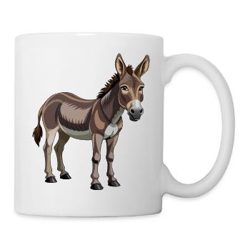 Esel - Tasse - Weiß - Rechts