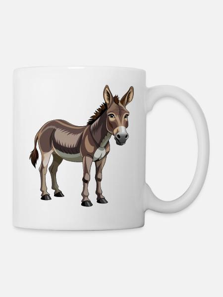 Esel - Tasse - Weiß