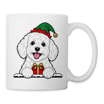 Weihnachten Coton de Tuléar - Tasse - Weiß - Rechts