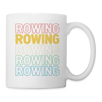 Rowing - Rudern - Ruderer - Ruderin - Tasse - Weiß - Rechts