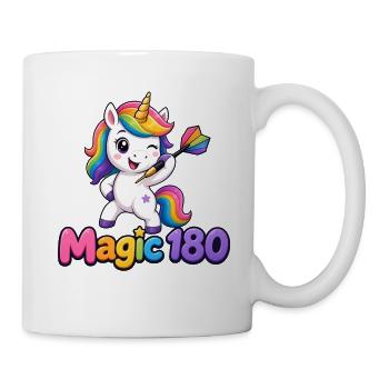 DARTZWERGE - Dart-Einhorn - Tasse - Weiß - Rechts