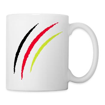 Germany Kratzer Kontrast - Tasse - Weiß - Rechts