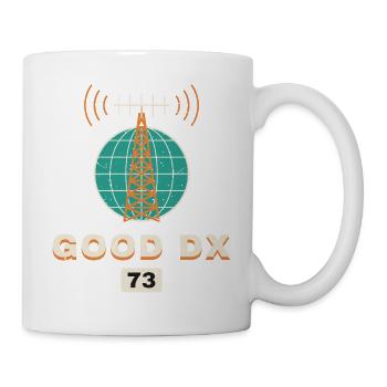 Good DX 73 – Amateurfunk - Tasse - Weiß - Rechts