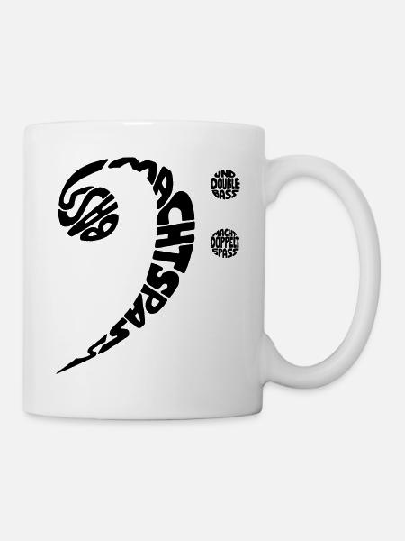 Kontrabass Macht noch mehr Spaß - Tasse - Weiß