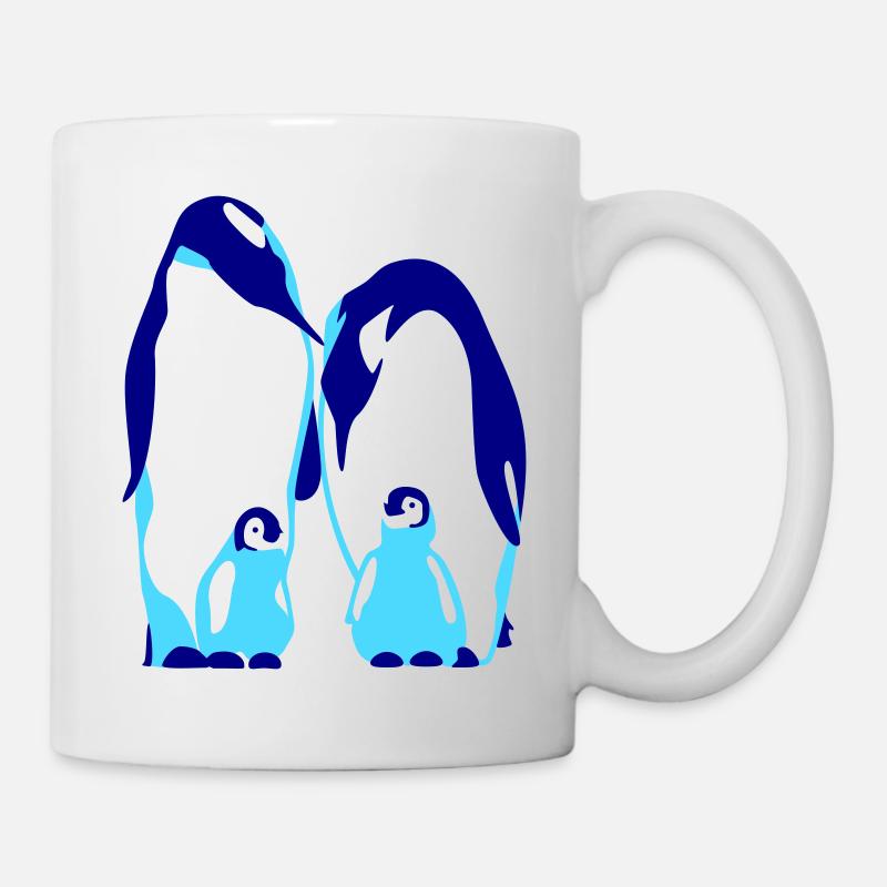 Famille de pingouin - Mug blanc - blanc