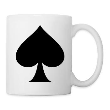 Pik Symbol - Tasse - Weiß - Rechts