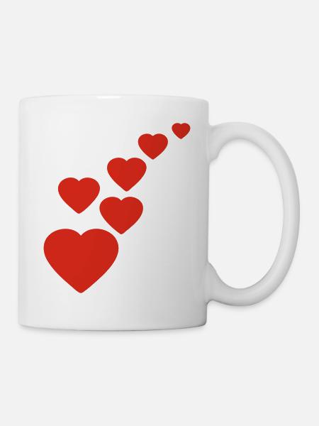 Herz - Tasse - Weiß