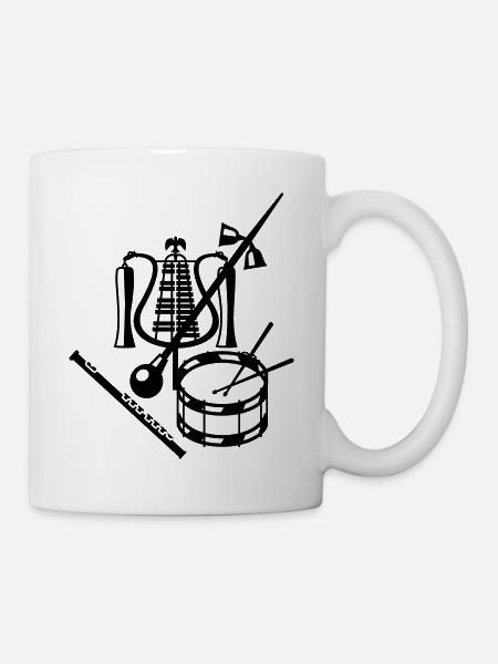Spielmannszug_Emblem_Alle - Tasse - Weiß