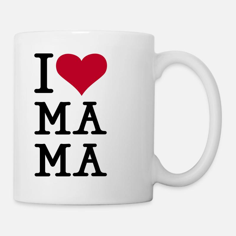 I love Ma Ma - Mug blanc - blanc