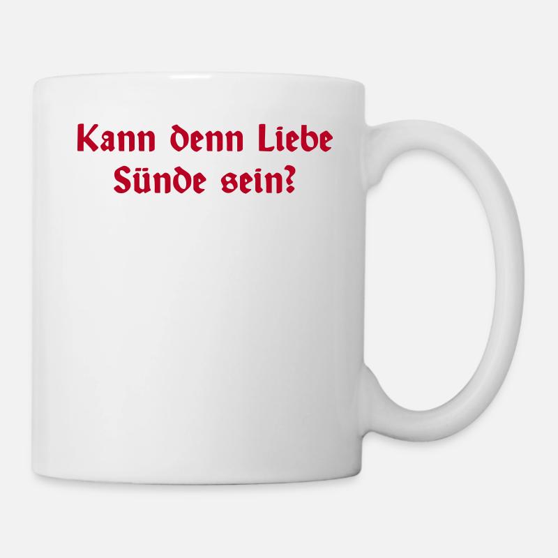Liebessünde - Tasse - Weiß