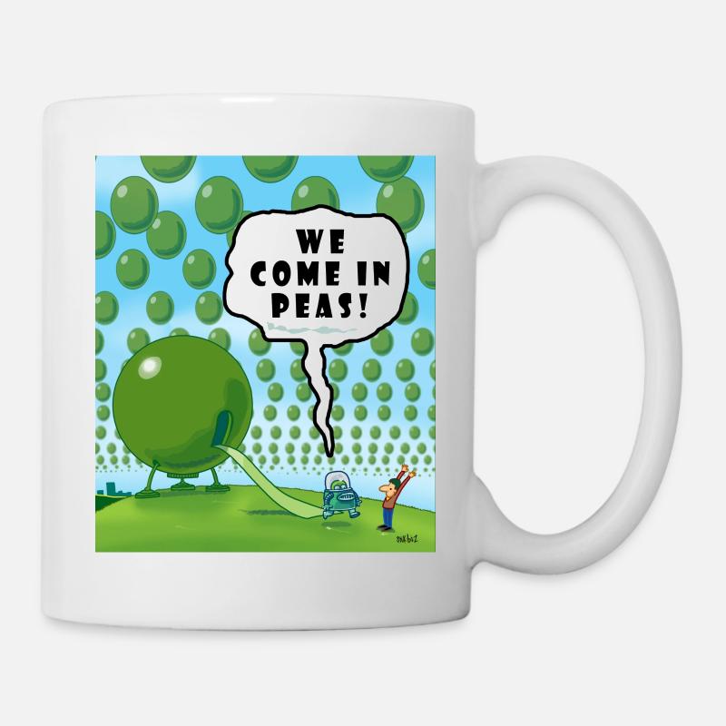 WE COME IN PEAS! - Mug - white