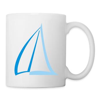 Segel Zweifarbig - Tasse - Weiß - Rechts