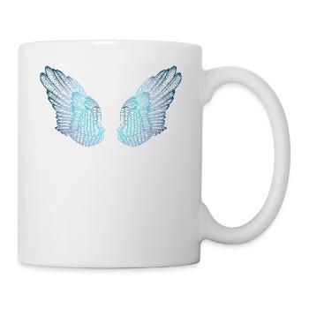 Blue Toned Angel Wings - Mug - white - Right