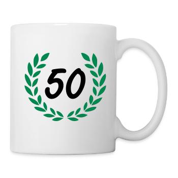 50 - Tasse - Weiß - Rechts