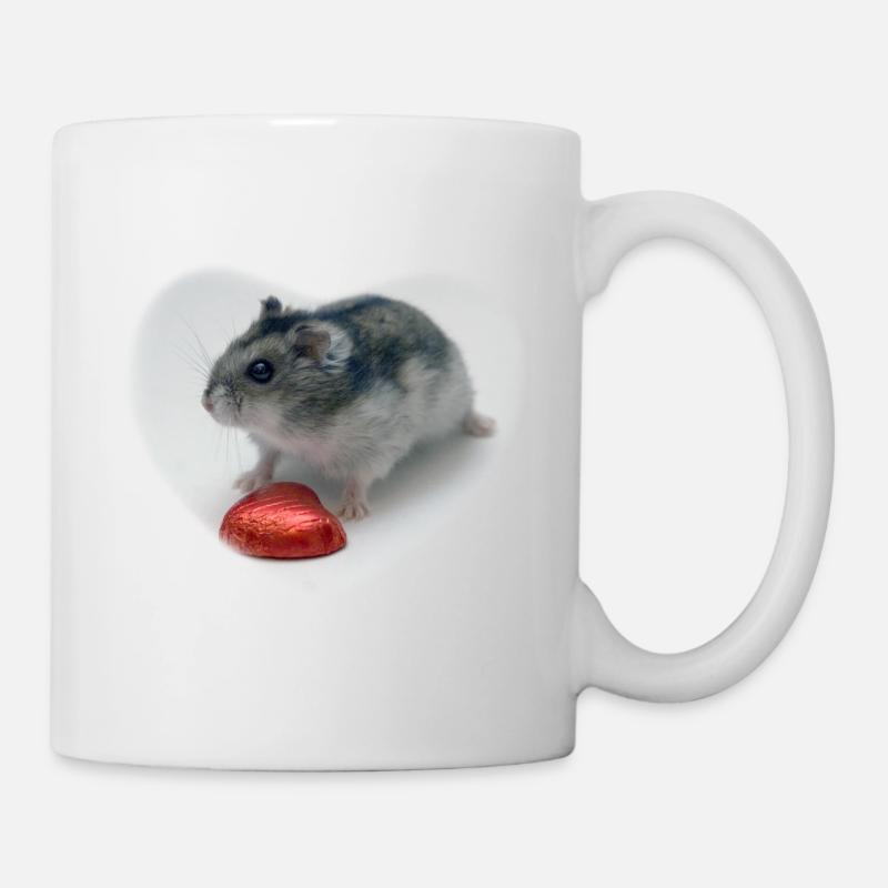 Hamster Herz - Tasse - Weiß