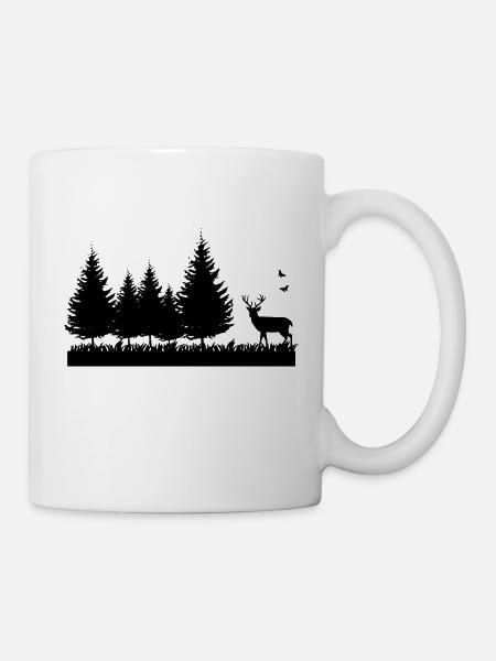 Forest nature environment - Tasse - Weiß