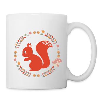Eichhörnchen - Tasse - Weiß - Rechts