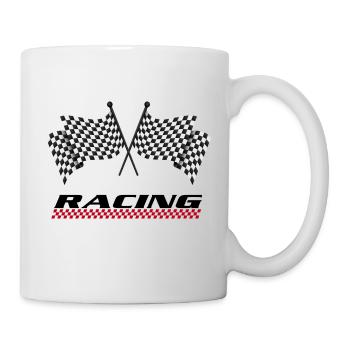 RACING - Course auto - Mug blanc - blanc - Droite