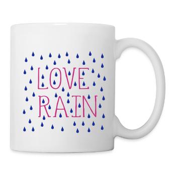 LOVE RAIN TYPO RAINDORPS - Mug - white - Right