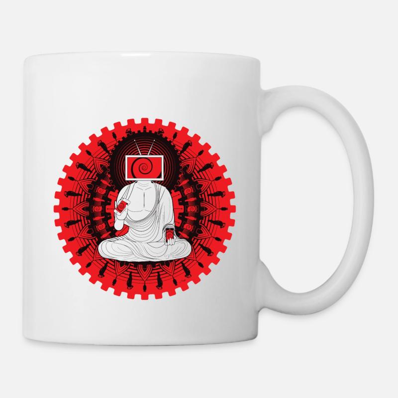 Manipulated Buddha - Mug blanc - blanc