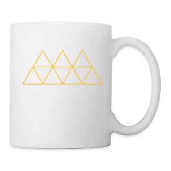 Geometrie Dreieck Outlines AllroundDesigns - Tasse - Weiß - Rechts