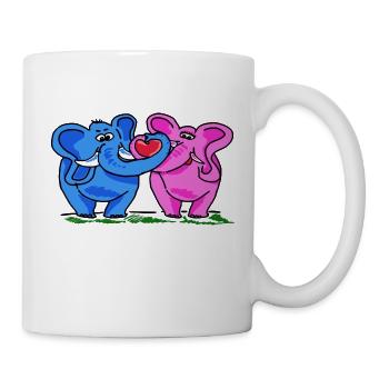 Sweet Elephants - Tasse - Weiß - Rechts