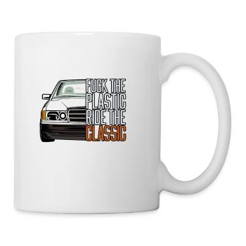 W201 190E fck T-Shirt Hoodie Pullover Motiv - Tasse - Weiß - Rechts