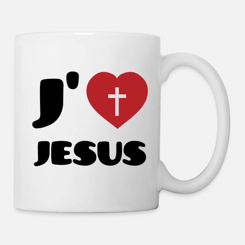 J'aime Jesus - Mug blanc - blanc