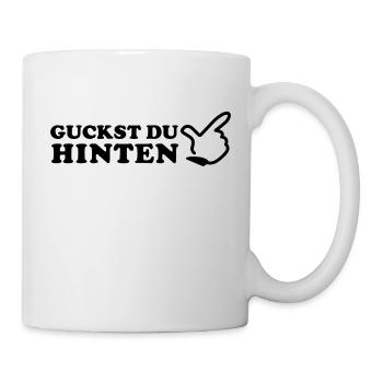 Dire - vous regardez en arrière - je suis de - Mug blanc - blanc - Droite