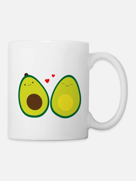 Avocado | Avocados in Love | Avocado happy - Mug - white