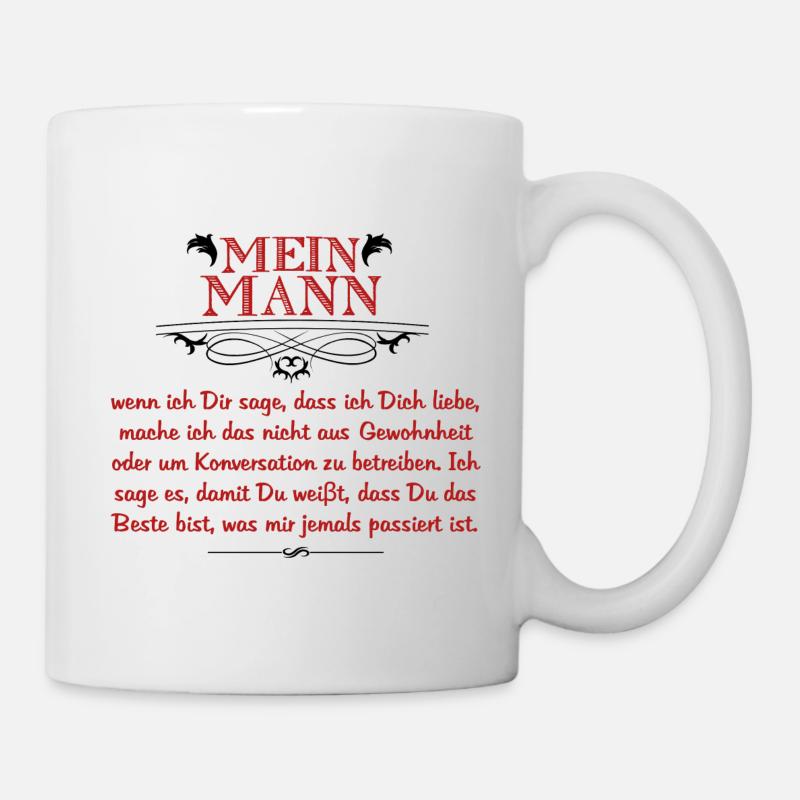 Mein Mann - Geschenk - Tasse - Weiß