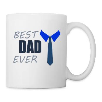 BEST DAD EVER - Tasse - Weiß - Rechts
